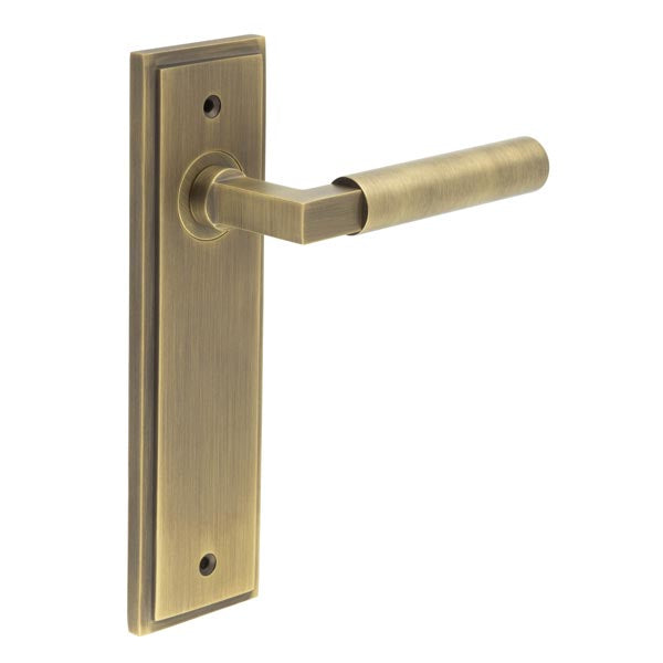 Burlington, Burlington Westminster Door Handle Latch Backplate, Door Handles, Burlington Westminster Door Handle Latch Backplate, Lever on Latch Backplate