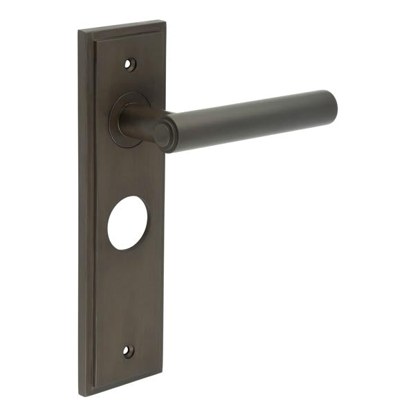 Burlington, Burlington Richmond Door Handle Bathroom Backplate, Door Handles, Burlington Richmond Door Handle Bathroom Backplate, Lever onBathroom Backplate