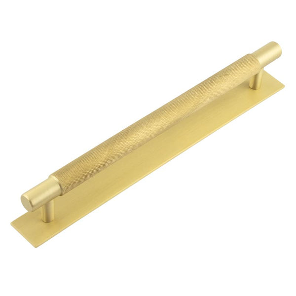 Hoxton, Hoxton Hoxton Taplow Cabinet Handles 224mm Ctrs Plain Backplate, Cabinet Hardware, Cabinet Pull Handles