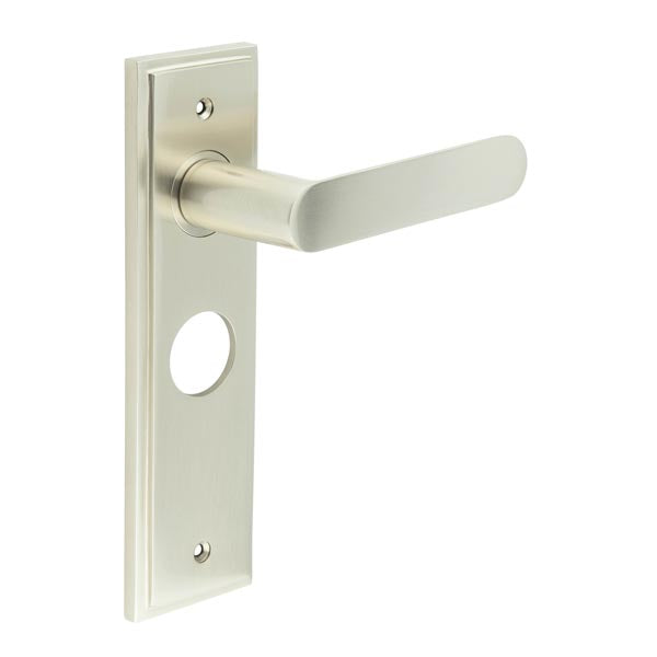 Burlington, Burlington Kensington Door Handle Bathroom Backplate, Door Handles, Burlington Kensington Door Handle Bathroom Backplate, Lever onBathroom Backplate