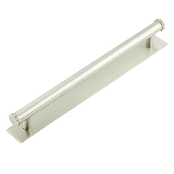 Hoxton, Hoxton Hoxton Wenlock Cabinet Handles 224mm Ctrs Plain Backplate, Cabinet Hardware, Cabinet Pull Handles