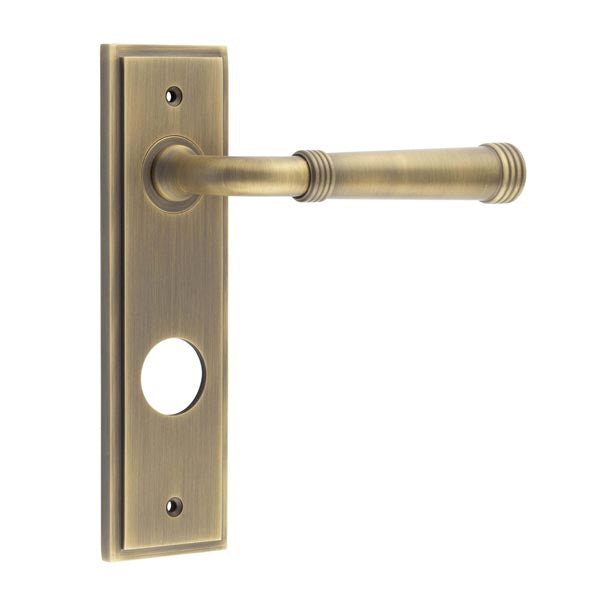 Burlington, Burlington Highgate Door Handle Din Bathroom Backplate, Door Handles, Burlington Highgate Door Handle Din Bathroom Backplate, Lever onBathroom Backplate