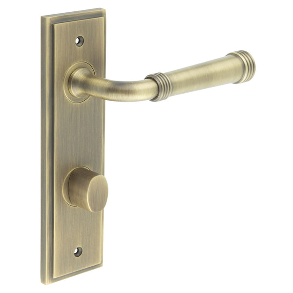 Burlington, Burlington Highgate Door Handle Din Bathroom Backplate & Turn & Release -Inner 2, Door Handles, BathroomDin Backplate  & Turn & Release 2, Burlington Highgate Door Handle Din Bathroom Backplate  & Turn & Release 2