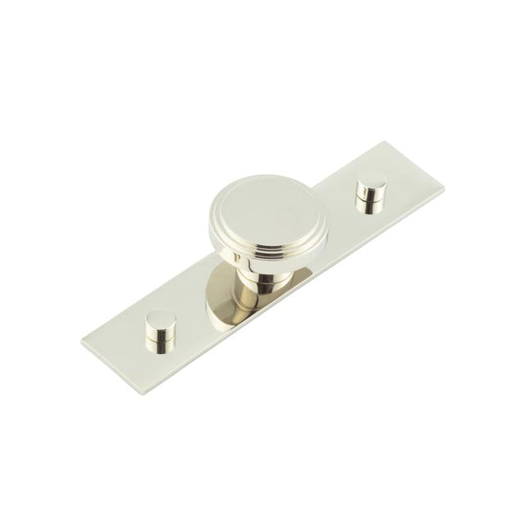 Hoxton, Hoxton Cropley Cupboard Knobs 40mm Plain Backplate, Cabinet Hardware, Cabinet Knobs