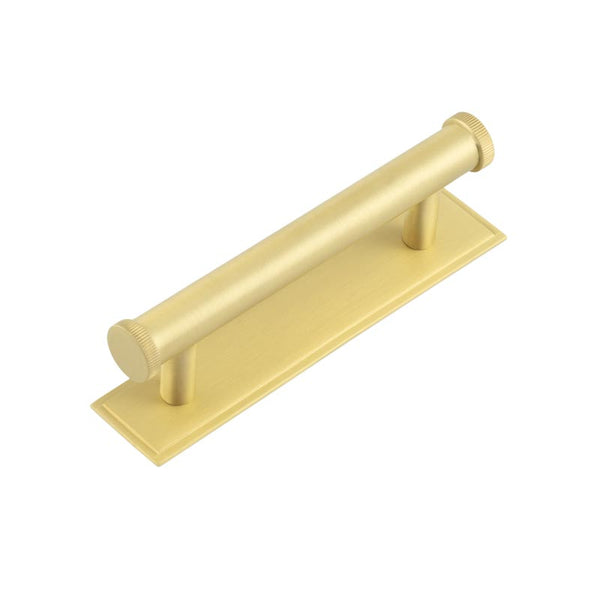 Hoxton, Hoxton Hoxton Thaxted Cabinet Handles 96mm Ctrs Stepped Backplate, Cabinet Hardware, Cabinet Pull Handles