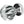 Frelan, Pumpkin Glass Mortice Door Knob Polished Chrome, Door Knobs, Mortice Door Knobs