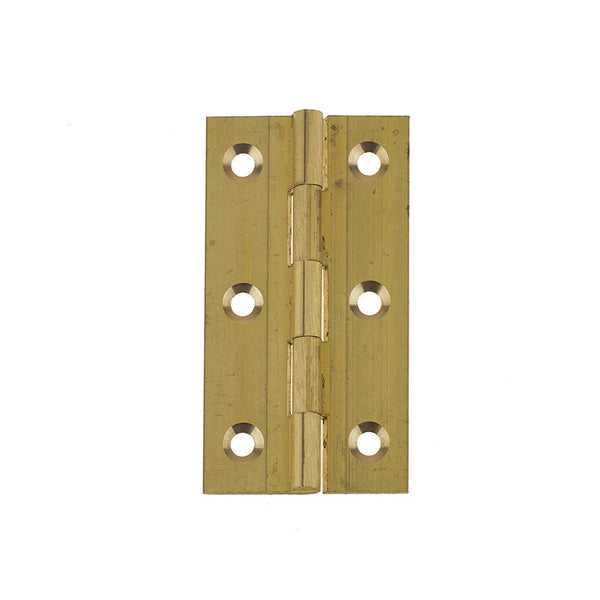 Frelan, Plain Butt Hinge 76x42x1.5mm Solid Drawn Brass, Hinges, Butt Hinges