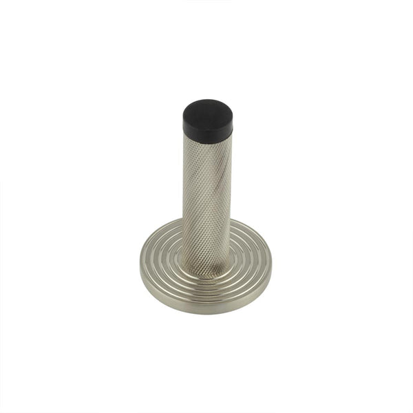 Burlington, Burlington Knurled Wall Mounted Doorstops with Reeded Rose, Door Stops, Knurled Wall Mounted Doorstops with Reeded Rose