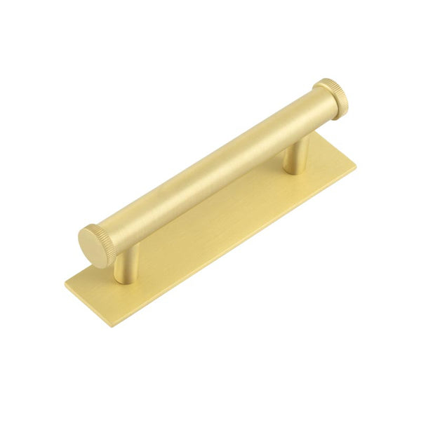 Hoxton, Hoxton Hoxton Thaxted Cabinet Handles 96mm Ctrs Plain Backplate, Cabinet Hardware, Cabinet Pull Handles