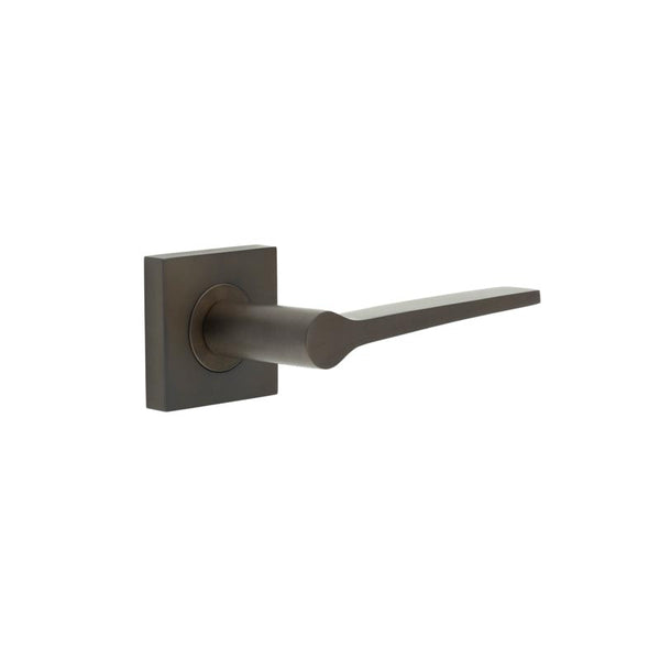 Burlington, Burlington Knightsbridge Door Handle with Square Plain Rose, Door Handles, Lever On Rose, Lever On Square Rose