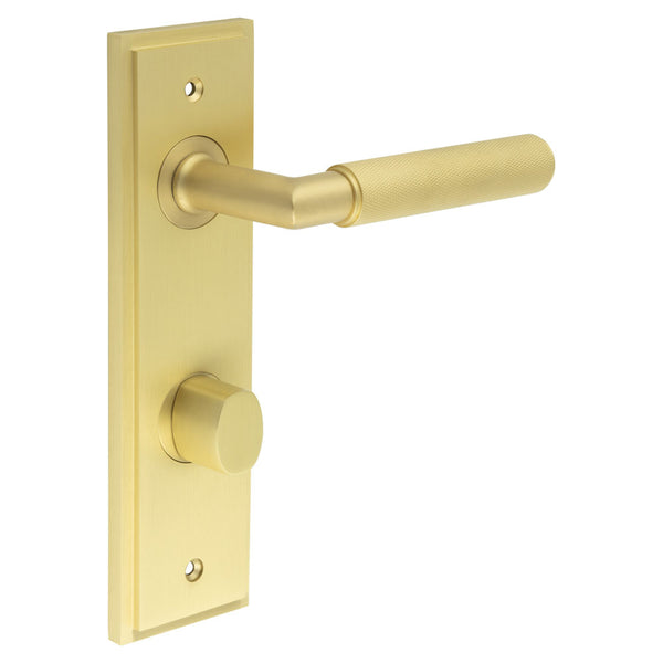 Burlington, Burlington Piccadilly Door Handle Bathroom Din Backplate & Turn & Release -Inner 2, Door Handles, BathroomDin Backplate  & Turn & Release 2