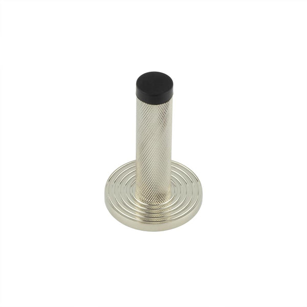 Burlington, Burlington Knurled Wall Mounted Doorstops with Reeded Rose, Door Stops, Door Stops