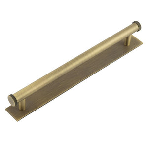 Hoxton, Hoxton Hoxton Thaxted Cabinet Handles 224mm Ctrs Plain Backplate, Cabinet Hardware, Cabinet Pull Handles