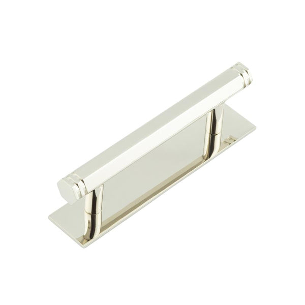 Hoxton, Hoxton Hoxton Nile Cabinet Handles 96mm Ctrs Plain Backplate, Cabinet Hardware, Cabinet Pull Handles