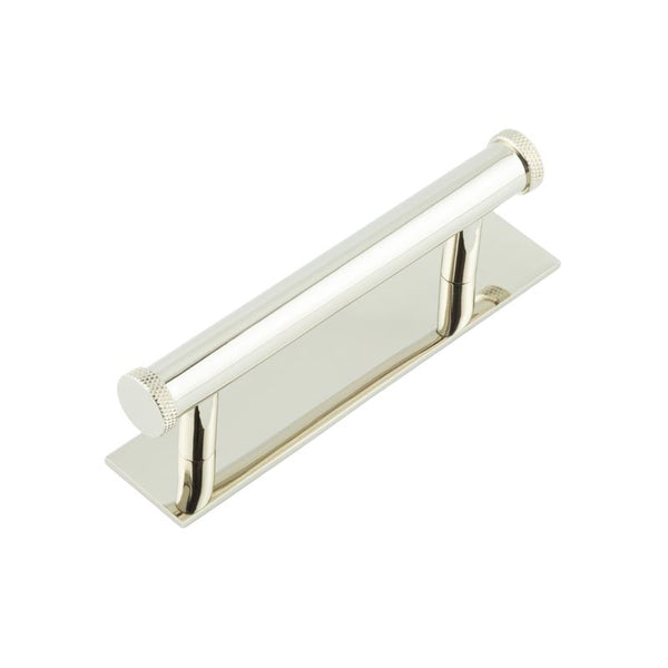 Hoxton, Hoxton Hoxton Wenlock Cabinet Handles 96mm Ctrs Plain Backplate, Cabinet Hardware, Cabinet Pull Handles