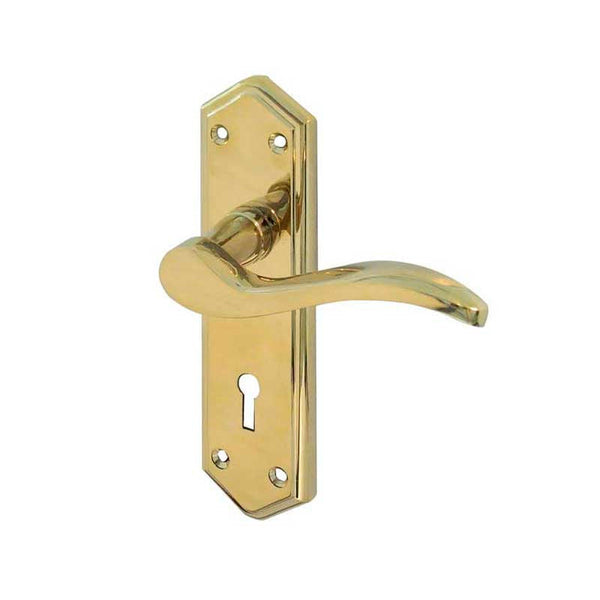 Frelan, Paris Suite Door Handles on Lockplate, Door Handles, Lever Handles On Lock Backplate