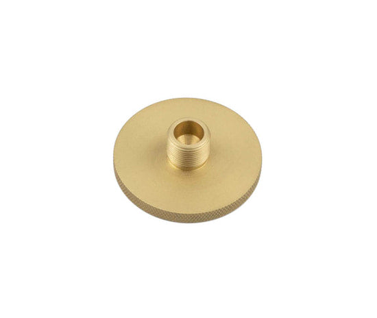 Burlington, Burlington Knurled Bases to Suit Wall Mounted Door Stops 50mm Dia, Door Stops, Door Stops