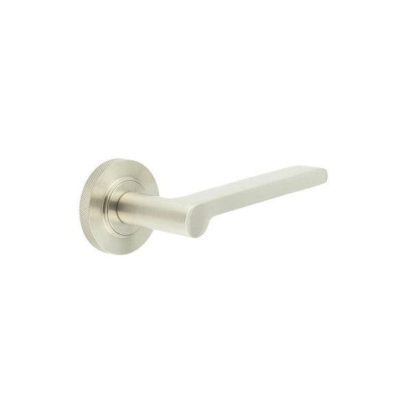 Burlington, Burlington Fitzrovia Door Handles with Knurled Rose, Door Handles, Lever On Rose