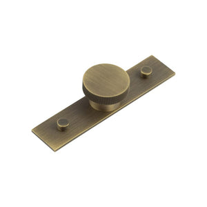 Hoxton, Hoxton Thaxted Cupboard Knobs 40mm Plain Backplate, Cabinet Hardware, Cabinet Knobs