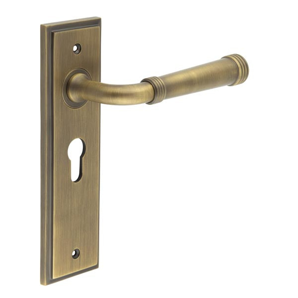 Burlington, Burlington Highgate Door Handle Euro Backplate, Door Handles, Burlington Highgate Door Handle Euro Backplate, Lever on Euro Lock Backplate