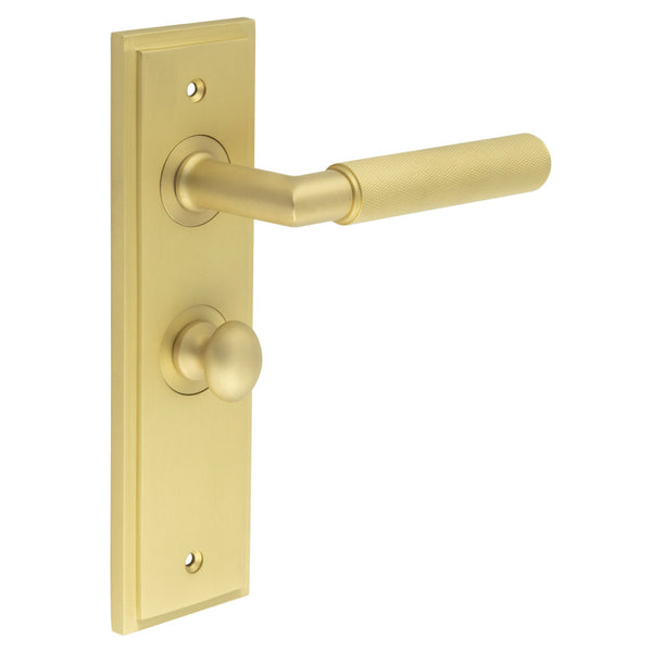 Burlington, Burlington Piccadilly Door Handle Bathroom Backplate & Turn & Release -Inner 1, Door Handles, Bathroom Backplate  & Turn & Release 1