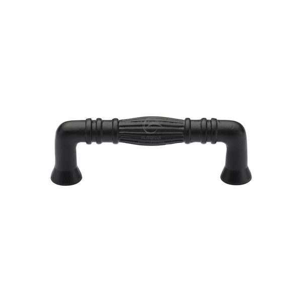 Matt Black Iron Tuscany Cabinet Pull Handle by M Marcus - Heritage Brass