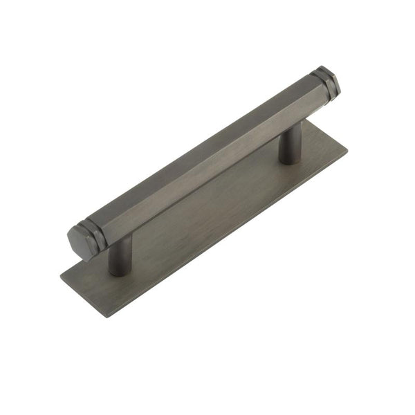 Hoxton, Hoxton Hoxton Nile Cabinet Handles 96mm Ctrs Plain Backplate, Cabinet Hardware, Cabinet Pull Handles
