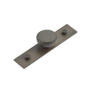 Hoxton, Hoxton Cropley Cupboard Knobs 40mm Plain Backplate, Cabinet Hardware, Cabinet Knobs