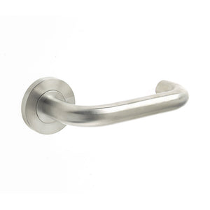 Frelan, Orbit 19mm Door Handle on 8mm Sprung Rose Grade 304 Satin Stainless Steel, Door Handles, 