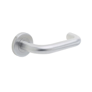 Frelan, Orbit 19mm Door Handle on 8mm Sprung Rose Grade 201 Satin Stainless Steel, Door Handles, 