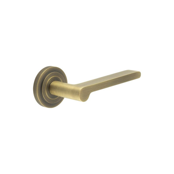 Burlington, Burlington Fitzrovia Door Handles with Stepped Rose, Door Handles, Lever On Rose