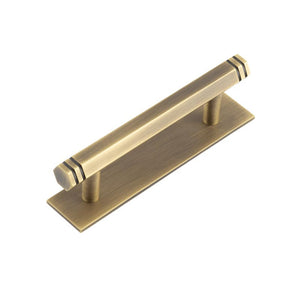 Hoxton, Hoxton Hoxton Nile Cabinet Handles 96mm Ctrs Plain Backplate, Cabinet Hardware, Cabinet Pull Handles