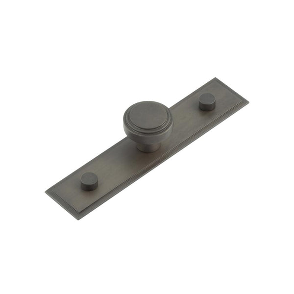 Hoxton, Hoxton Cropley Cupboard Knobs 30mm Stepped Backplate, Cabinet Hardware, Cabinet Knobs