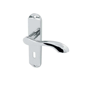 Frelan, Broadway Suite Door Handle on Bathroom Plate  JV920PC, Door Handles, Lever Handles On Bathroom Backplate