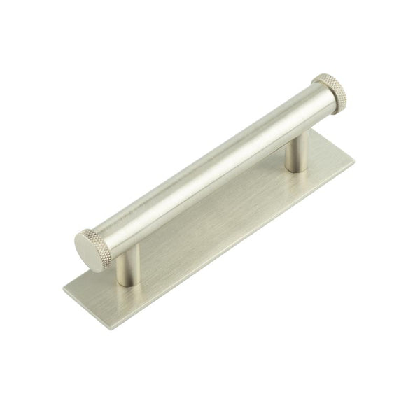 Hoxton, Hoxton Hoxton Wenlock Cabinet Handles 96mm Ctrs Plain Backplate, Cabinet Hardware, Cabinet Pull Handles