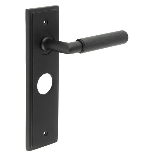 Burlington, Burlington Piccadilly Door Handle Bathroom Backplate, Door Handles, Burlington Piccadilly Door Handle Bathroom Backplate, Lever onBathroom Backplate