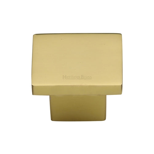 Classic Square Cabinet Knob by M Marcus - Heritage Brass