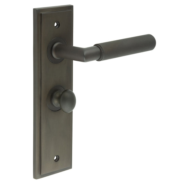 Burlington, Burlington Piccadilly Door Handle Bathroom Backplate & Turn & Release -Inner 1, Door Handles, Bathroom Backplate  & Turn & Release 1