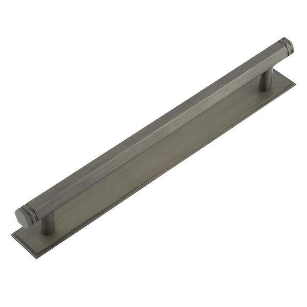 Hoxton, Hoxton Hoxton Nile Cabinet Handles 224mm Ctrs Stepped Backplate, Cabinet Hardware, Cabinet Pull Handles