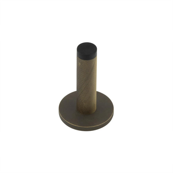 Burlington, Burlington Knurled Wall Mounted Doorstops with Knurled Rose, Door Stops, Door Stops