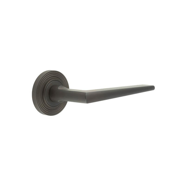 Burlington, Burlington Mayfair Door Handle with Reeded Rose, Door Handles, Lever On Rose