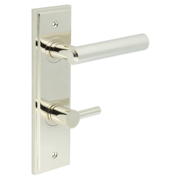 Burlington, Burlington Richmond Door Handle Din Bathroom Backplate & Turn & Release -Inner 3, Door Handles, BathroomDin Backplate  & Turn & Release 3