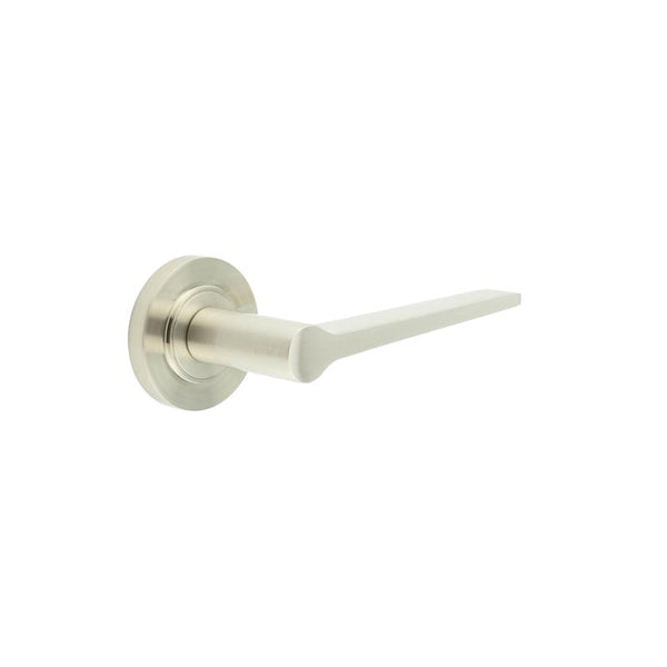 Burlington, Burlington Knightsbridge Door Handle with Chamfered Rose, Door Handles, Lever On Rose