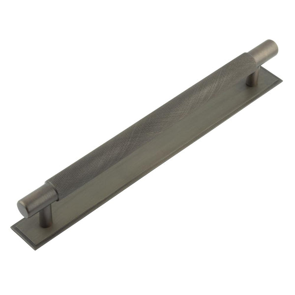 Hoxton, Hoxton Hoxton Taplow Cabinet Handles 224mm Ctrs Stepped Backplate, Cabinet Hardware, Cabinet Pull Handles