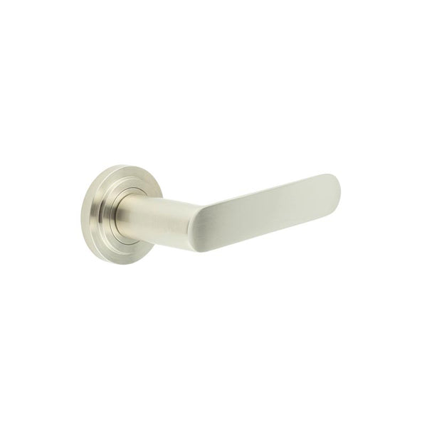 Burlington, Burlington Kensington Door Handles with Stepped Rose, Door Handles, Lever On Rose