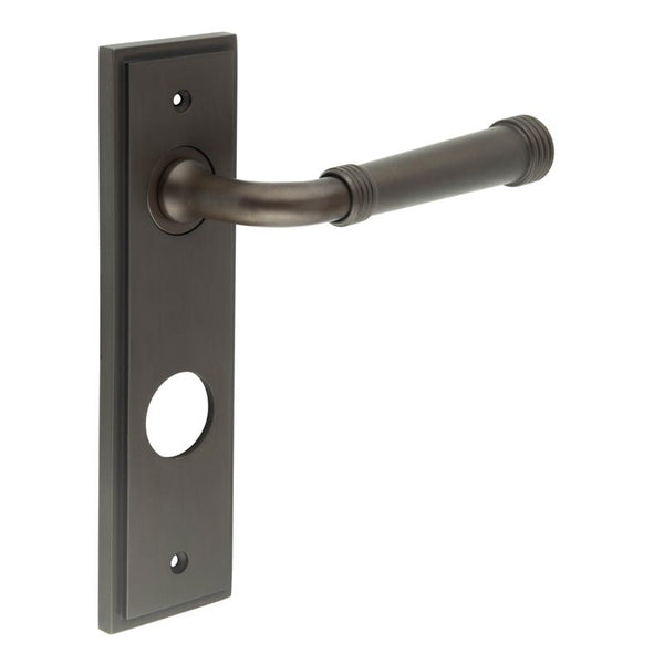 Burlington, Burlington Highgate Door Handle Din Bathroom Backplate, Door Handles, Burlington Highgate Door Handle Din Bathroom Backplate, Lever onBathroom Backplate