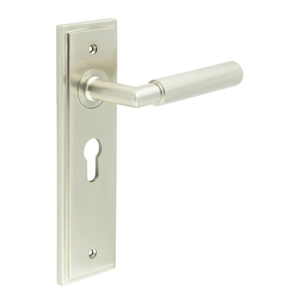 Burlington, Burlington Piccadilly Door Handle Euro Backplate, Door Handles, Burlington Piccadilly Door Handle Euro Backplate, Lever on Euro Lock Backplate