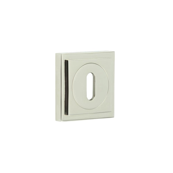 Burlington, Burlington Standard Keyway Escutcheons with Square Stepped Rose, Escutcheons, Burlington Standard Keyway Escutcheons Square Stepped Rose, Standard Keyway Escutcheons Square Stepped Rose