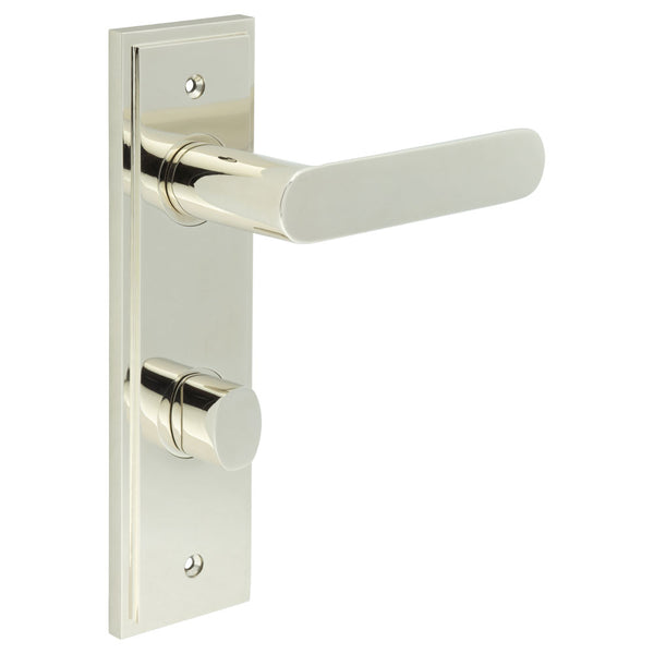 Burlington, Burlington Kensington Door Handle Din Bathroom Backplate & Turn & Release -Inner 2, Door Handles, BathroomDin Backplate  & Turn & Release 2