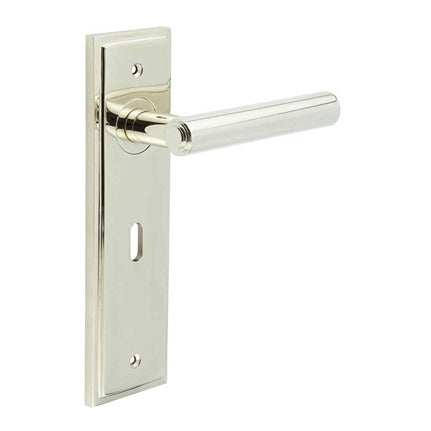 Burlington, Burlington Richmond Door Handle Lock Backplate, Door Handles, Burlington Richmond Door Handle Lock Backplate, Lever on Lock Backplate